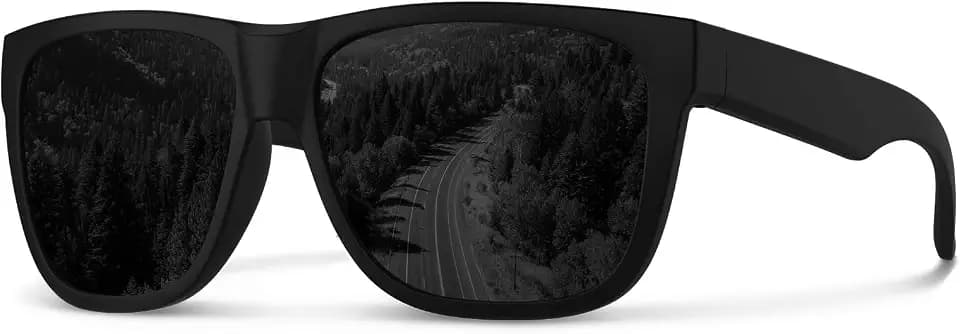WISTON XL Z87 Sunglasses for Men Women UV400 Protection Lightweight TR90 Frame Square Shades for Driving Fishing Z8246