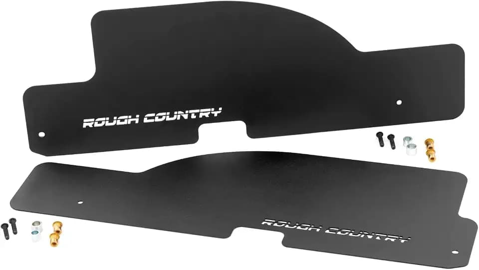 Rough Country Steel Rear Wheel Well Liners for 22-23 Nissan Frontier - 4301, Crew Cab, Black