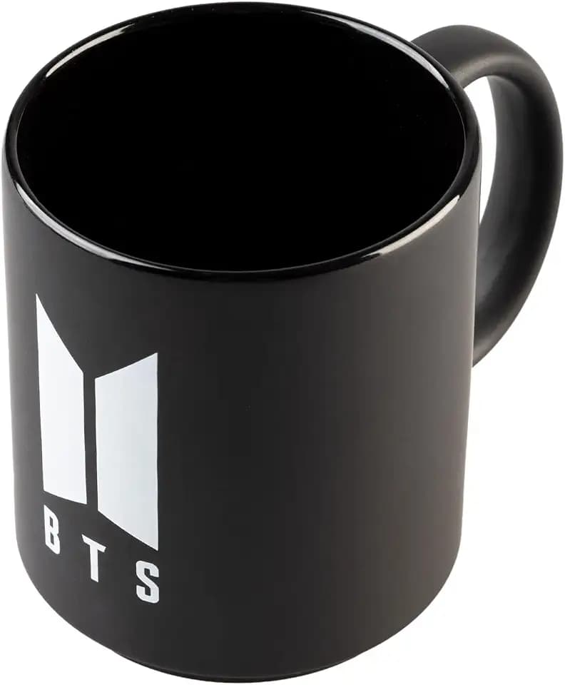 Grupo Erik BTS Logo Schwarz Tasse Kaffeebecher Kaffeetassen Merch Geschenke