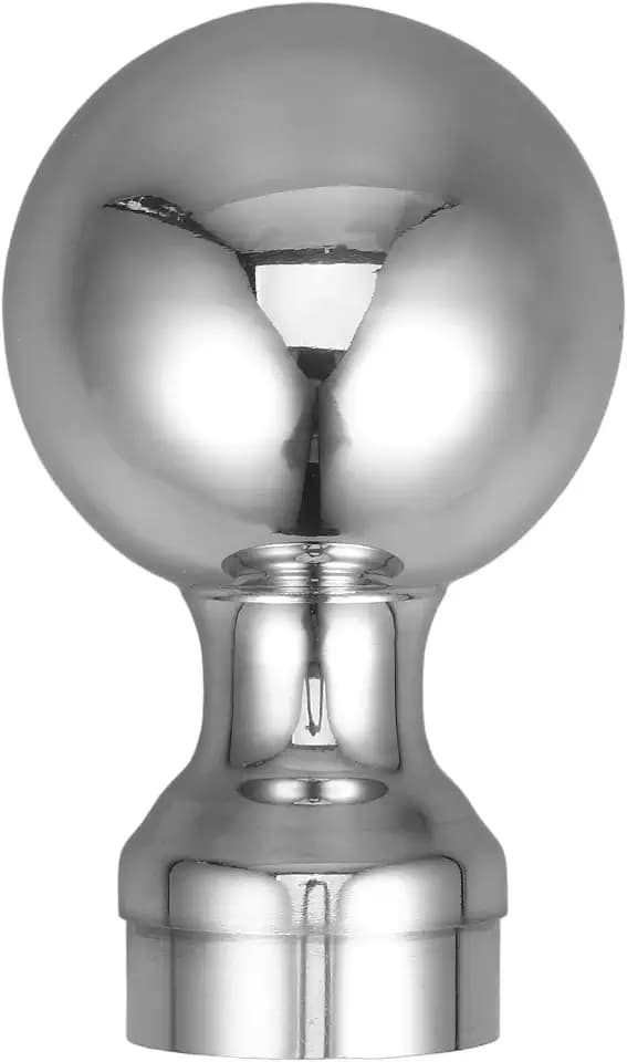Gadpiparty Stainless Steel Flag Pole Ball 5.12 Inch Outdoor Flag Topper and Deck Railing Post Cap for Staircase Guardrail