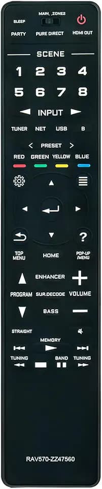 RAV570 ZZ47560 Replace Remote Control Applicable for Yamaha AVENTAGE AV