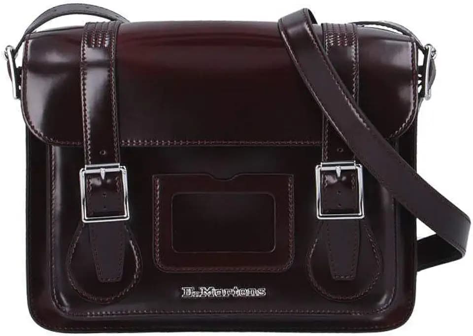 Dr. Martens 11 Inch Vegan Satchel AB092601; Unisex Bag; AB092601; Burgundy; One Size EU (UK)