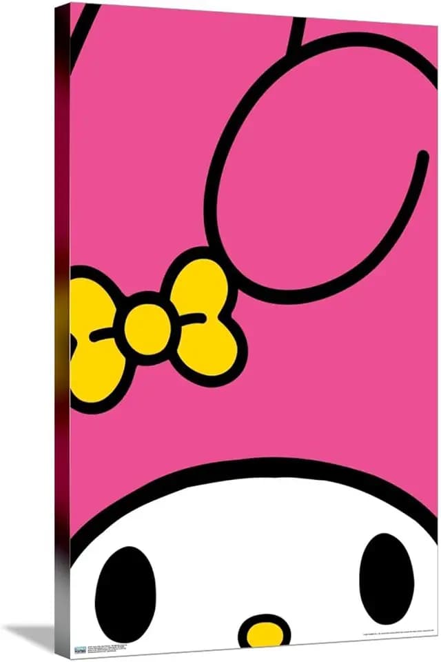 Trends International Hello Kitty and Friends - My Melody Close-Up Wall Poster, 22.37" x 34.00", Stretched Canvas