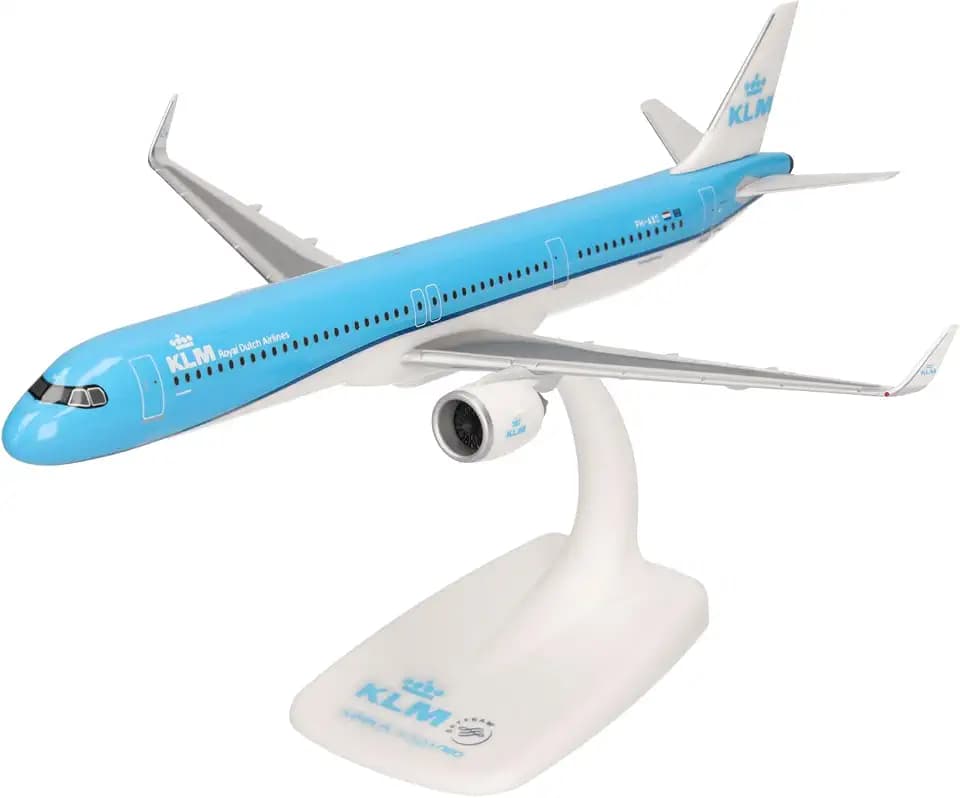 Herpa SnapFit Model Airplane Airbus A321neo KLM
