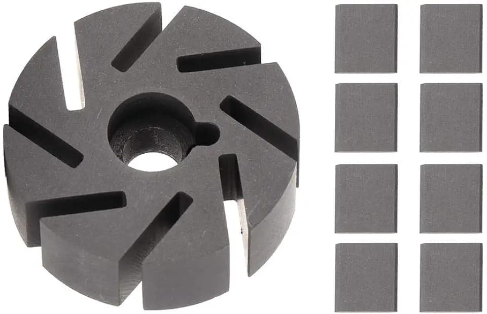 Vacuum Pump Impeller, Akozon Central Locking Vacuum Pump Motor Impeller Fit for