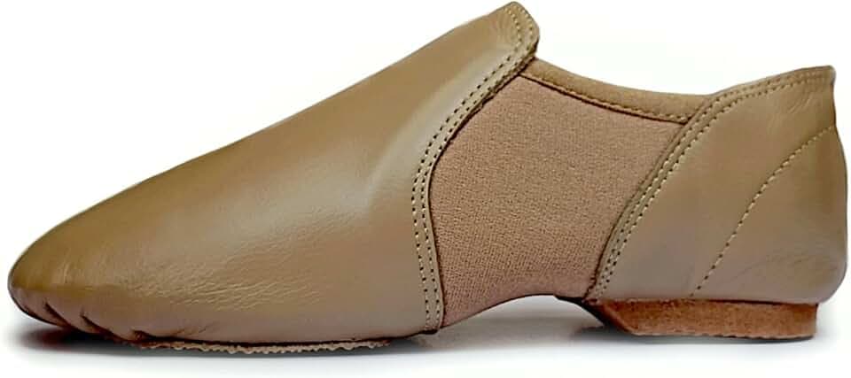 Jazz Shoe Np2-fish-tan Made with Leather and Neoprene, Tan, Unisex