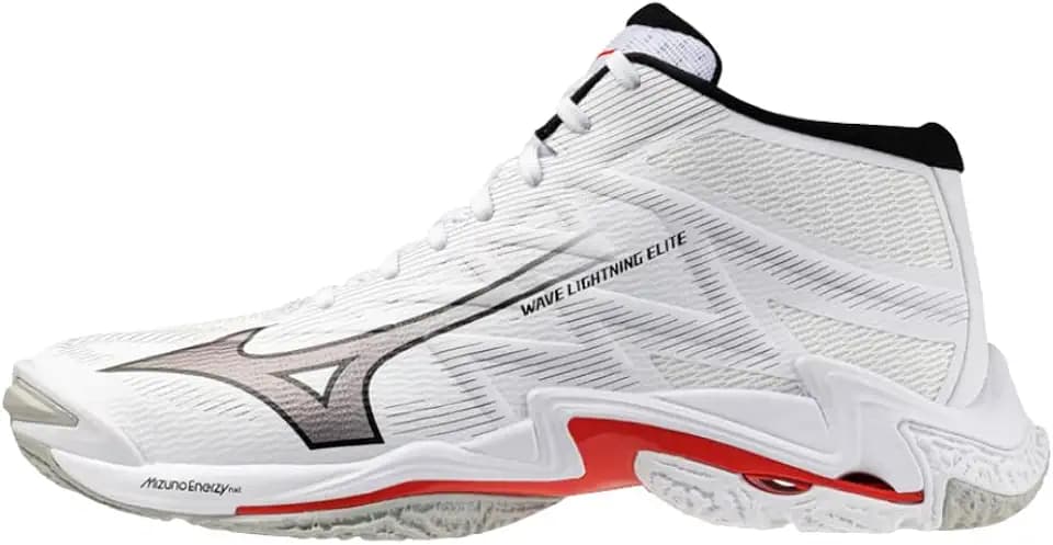 Mizuno Wave Lightning Elite Mid Volleyballschuhe, Obermaterial Reno Woven, ENERZY NXT, Sohle XG, 295 g