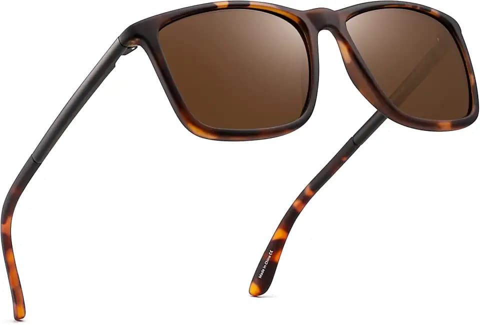 JIM HALO Polarisiert Fahren Sonnenbrille Retro Platz UV Schutz Klassisch Sonne Brille Herren