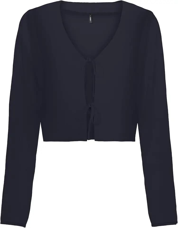 ONLY Damen Onlnova Life Vis L/S Hailey Tie Top Onlnova Life Vis L/S Hailey Tie Top (1er Pack)