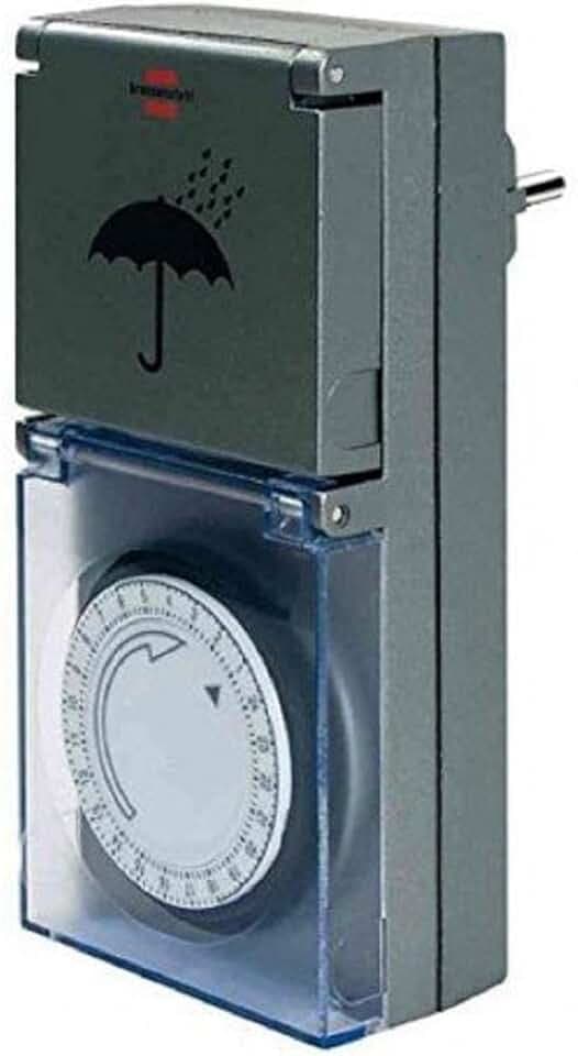 Brennenstuhl 1506464 Tageszeitschaltuhr MZ 44, IP 44, anthrazit, FR
