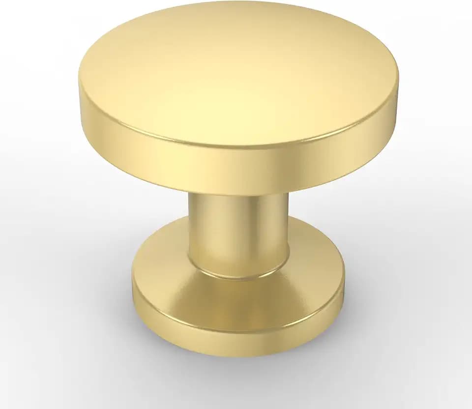 Asidrama 10 Pack Gold Zinc Cabinet Knobs for Dresser Drawers
