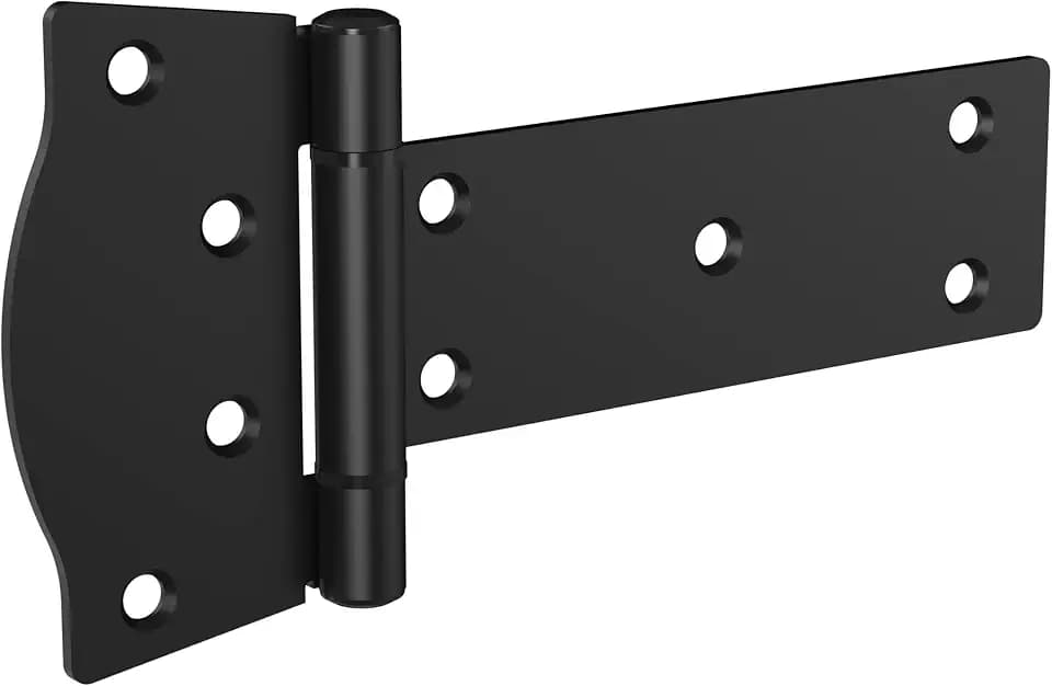 National Hardware N166-030 Mountain Modern T Torscharnier, Türscharnier, Beschläge, 15,2 cm, Schwarz, 2 Stück