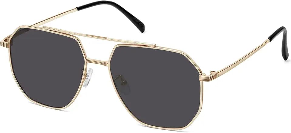 Classic Aviator Sunglasses for Women Men Trendy Square Oversize Polarized Sunglasses