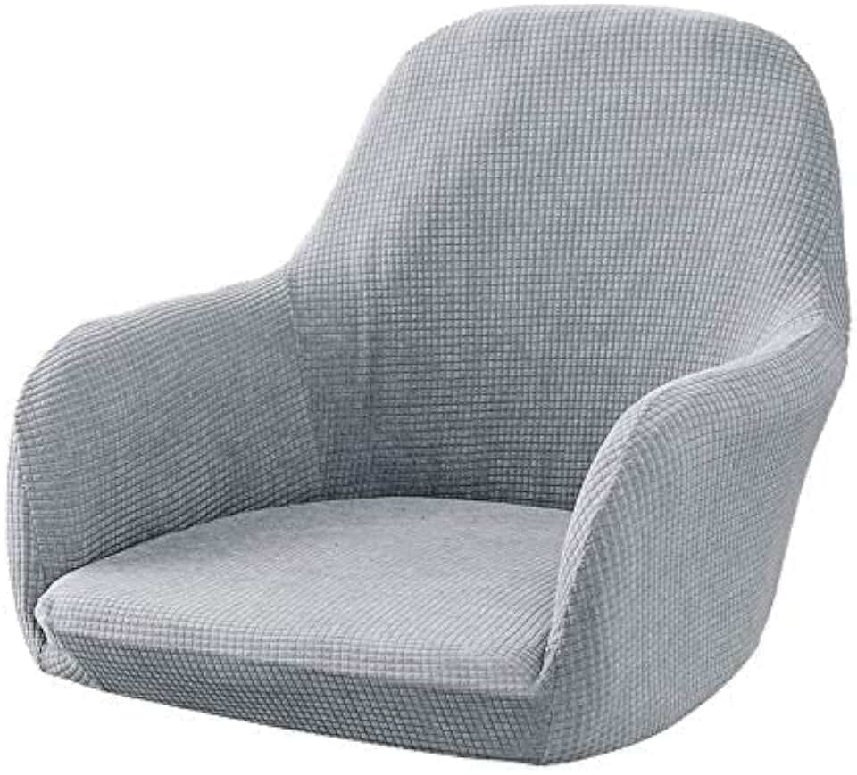 Stretch Stuhlbezug Stuhlhusse Stuhl Abdeckung Schonbezug für Esszimmer, Büro (Gray)