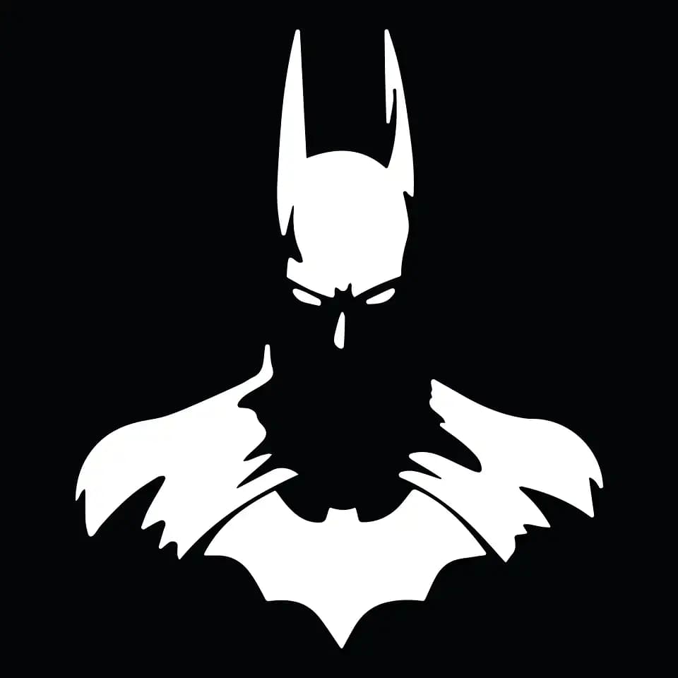 MAZ DISTRIBUTIONS – Batman Sticker – Vinyl Dark Knight Decal for Laptop – Removable Waterproof Sticker for Waterbottle – Useable Indoor and Outdoor – Easy Use for Car, Van, Trucks and Bag – MAZ - 440