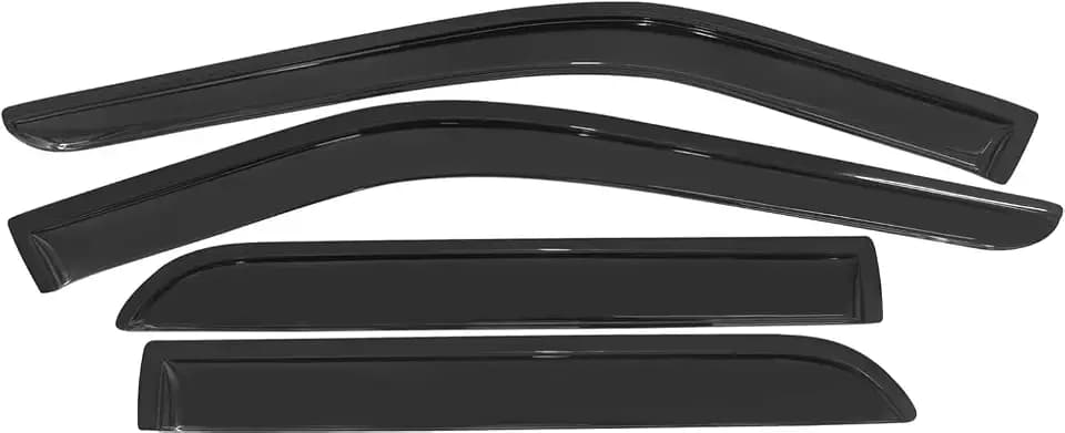 Tape On Window Visors Fits for 2011-2019 Ford Explorer, Side Auto Window Wind Deflectors, Ventshade, Rain Guards for Cars/Trucks