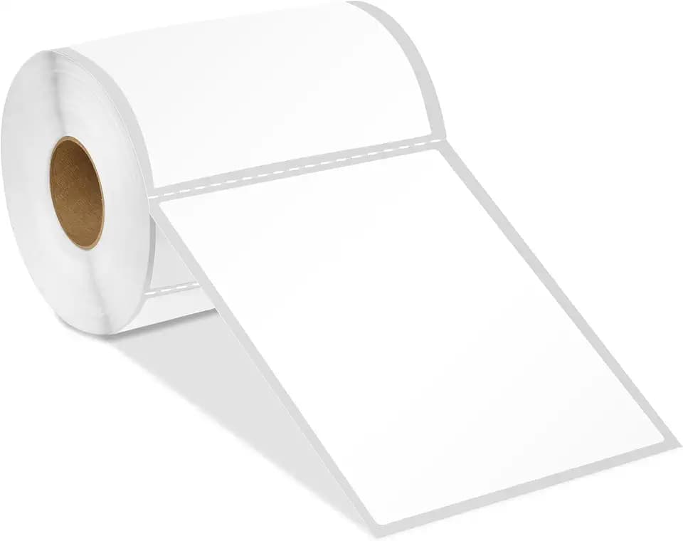 4" X 6" Direct Thermal Labels (2500 Count, 10 Rolls) - Printable Postage
