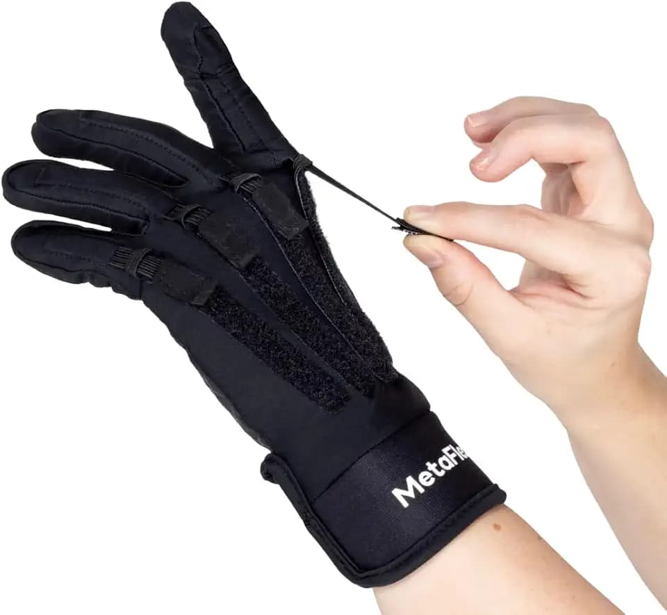 MetaFlex Pro, Strength & Recovery Gloves. Medium-Weight Resistance Bands for Deep Stretching, Advanced Hand Strengthening, and Gentle Support for Hand Pain Relief