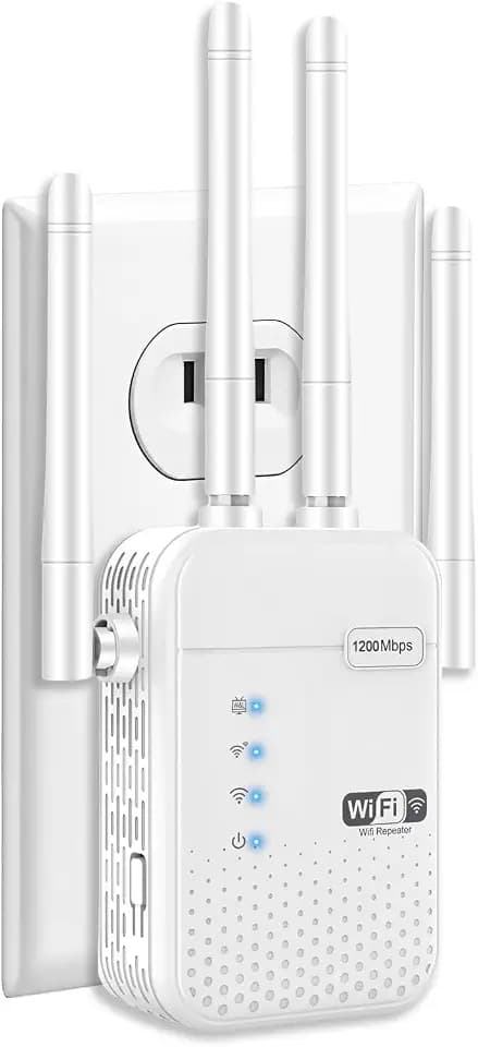 WiFi Extenders Signal Booster for Home,Long Range WiFi Booster (White)