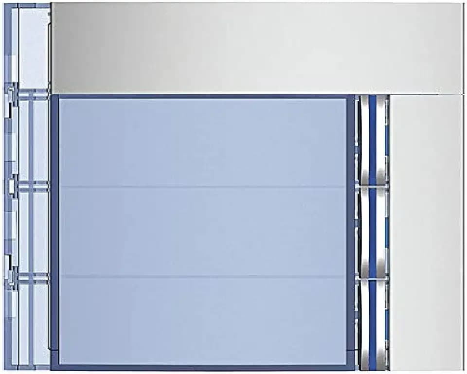 bticino, Frontblende Ruftasten-Modul Sfera New mit 3 Ruftasten Allmetal, SFERA Allmetal, 3 Klingeltastenabdeckung, 352031