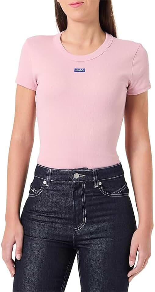 Hugo Damen Easy Tee_b 10257055 01 T_Shirt (1er Pack)