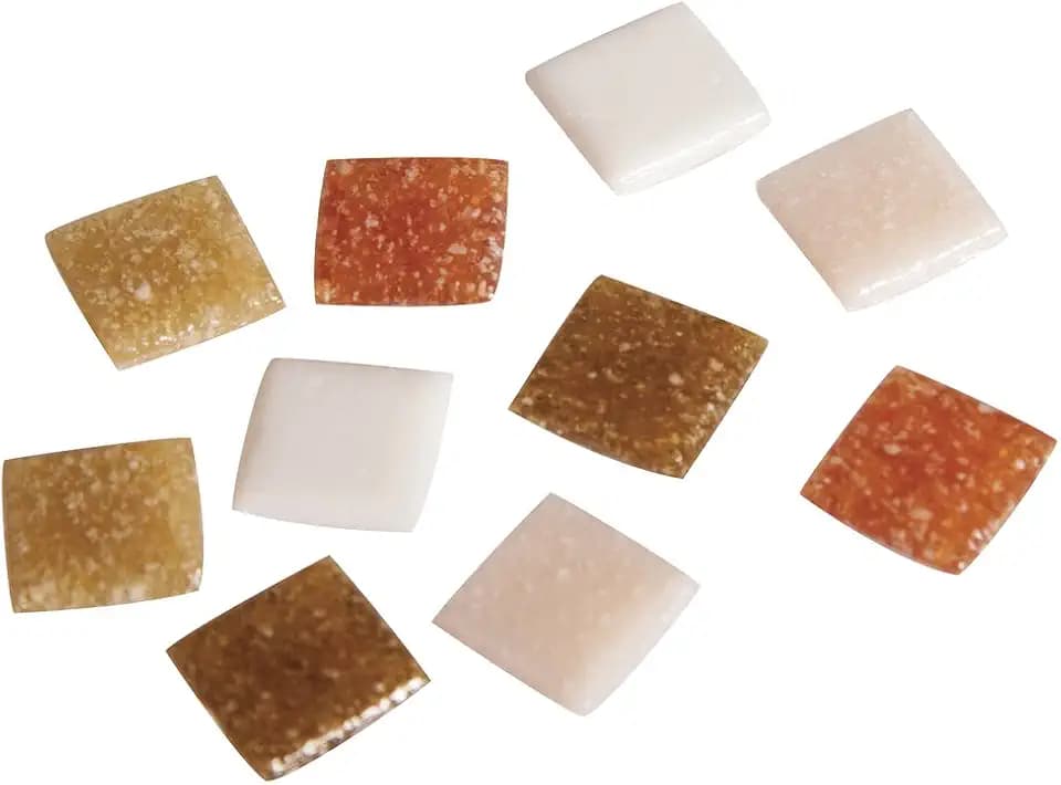 Rayher Hobby Rayher Artdecor Mosaik Mix 1x1cm, ca.1500Stück, Dose 1kg , Natur-Töne, 1453031