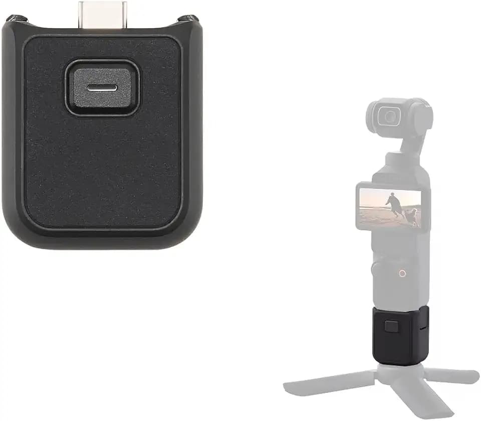 iMusk Original-Griff mit 1/4-Zoll-Gewinde für DJI OSMO Pocket 3/4/4P Stativadapterhalterung, OEM-Ersatzzubehör