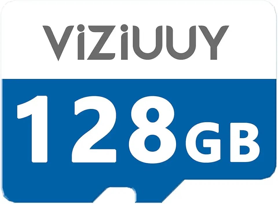 VIZIUUY Micro 128GB SD Card for Security Cameras, 1PCS