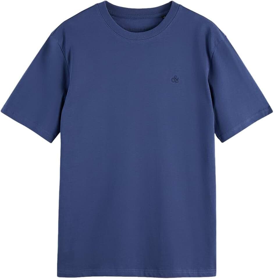 Scotch & Soda Herren Essential Logo T-Shirt T-Shirt (1er Pack)