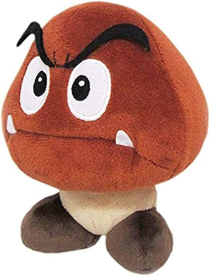 Little Buddy Super Mario All Star Collection 1427 Goomba Stuffed Plush, 5", Multi-colored