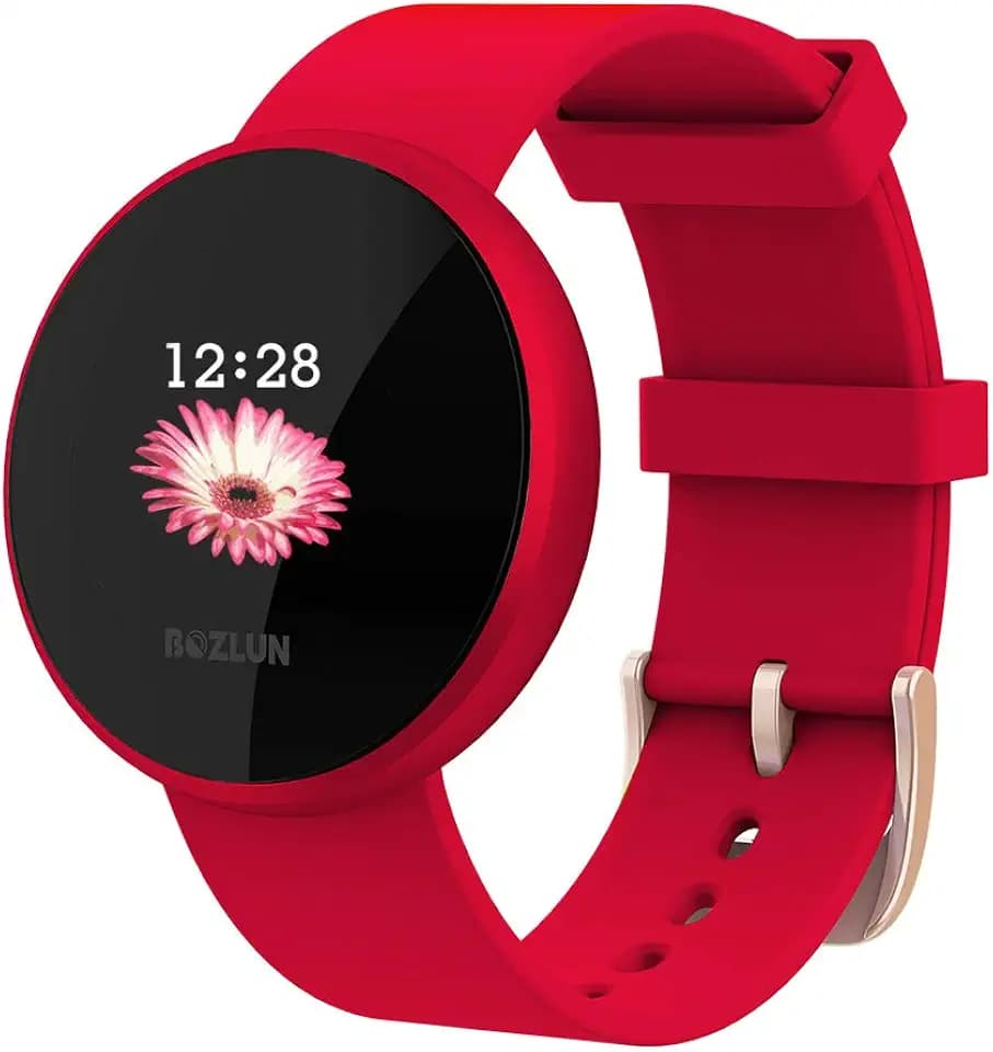 Smartwatch für Männer und Frauen, mit Fitness-Tracker, Pulsuhr mit Farbbildschirm, IP68-wasserdicht, Auto-Wake-Bildschirm