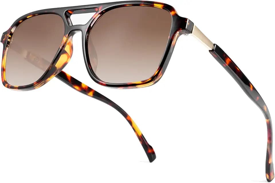 SKYWAY Double Bridge Reading Sunglasses for Women Men, Oversized UV400 Protection Outdoor Reading Glasses