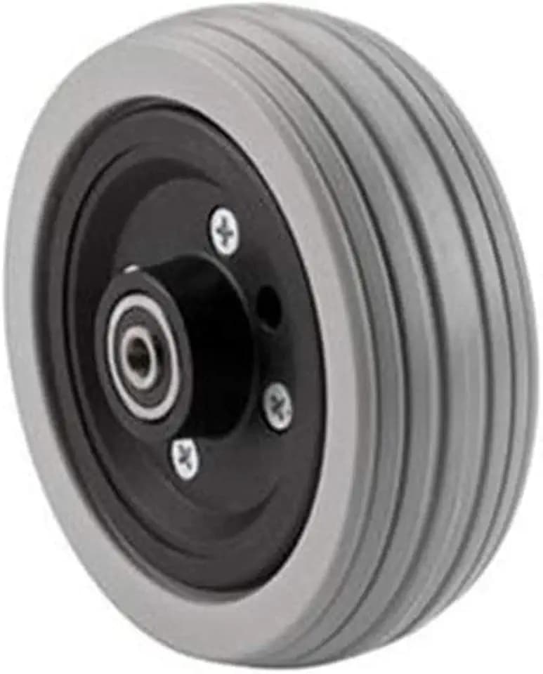The Aftermarket Group Wheelchair Caster Assembly, Flat Free, Grey Ribbed Tire, 6" x 2", TAGC1762