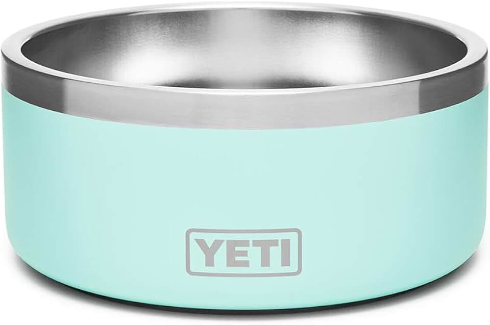 YETI Boomer 4, Stainless Steel, Non-Slip Dog Bowl, Holds 32 Ounces, Seafoam
