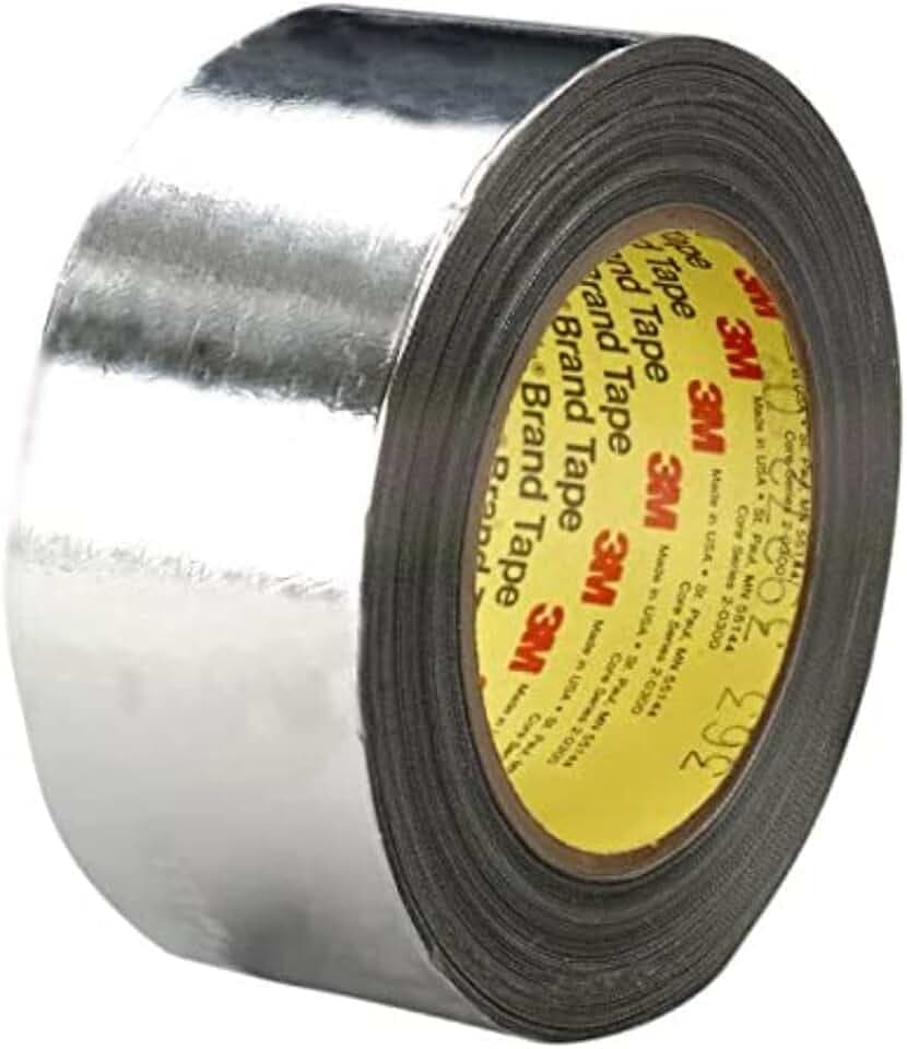 3M Aluminium-Glasgewebe-Klebeband, 363, 12,7 mm x 33 m, 0,2 mm, Silber (72-er Pack)