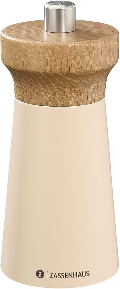 Zassenhaus Pfeffermühle WESTERLAND sand, 12cm, stufenloses Keramikmahlwerk