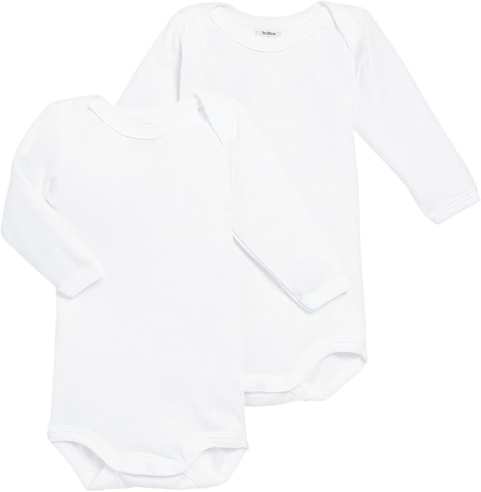 Petit Bateau Unisex Baby Bodys, 2er Pack