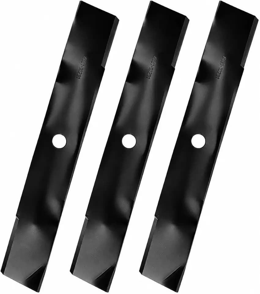 M145476 Mower Blades for John Deere 48 inch Deck X300 X304 X320 X350 Z425 Z435 Z445 GX255 GX325 GX335 LT180 LT190 Replace M127500 M127673 UC22009 3 Pack