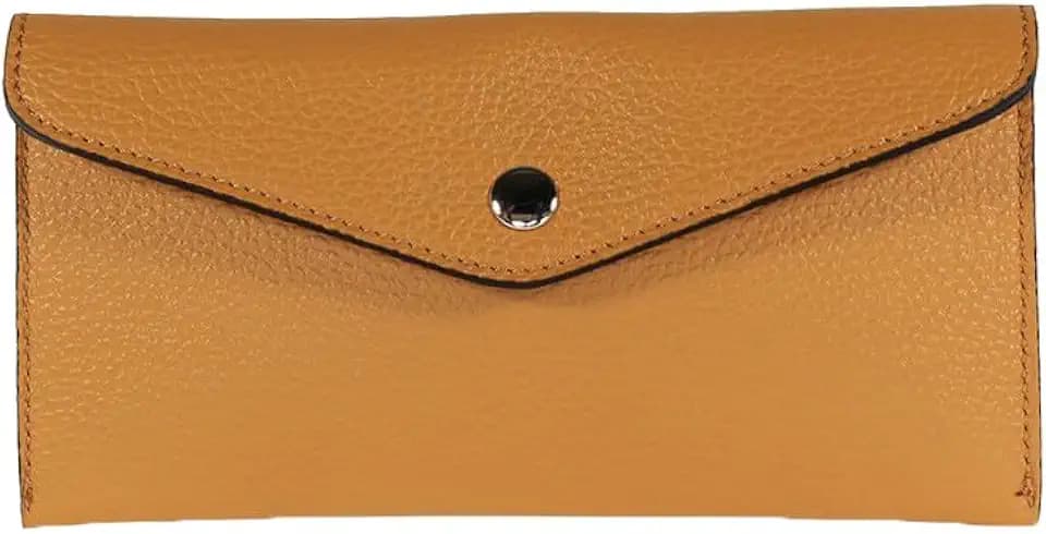 FrasiBags Geldbörse aus Leder, Kartenetui aus echtem Leder, rechteckige Geldbörse, Damengeldbörse, Herrengeldbörse, Made in Italy, Leder, 20x10x1