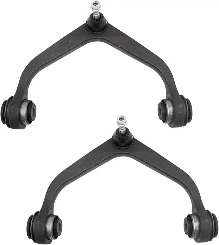 TRQ Front Upper Driver and Passenger Side Control Arm and Ball Joint Set 2
