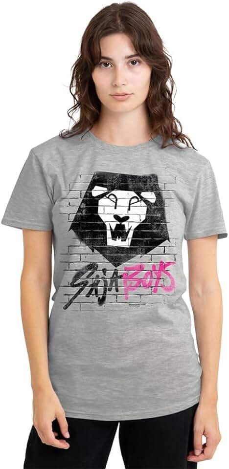 KPop Demon Hunters Damen K-pop Demon Hunters-Saja Boys Graffiti Wall Ladies T-Shirt