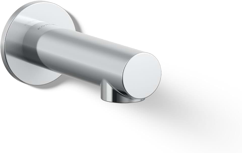 Kohler 33967-CP Elate® Non-Diverter Bath Spout, Polished Chrome
