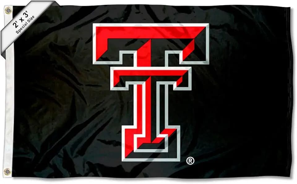Texas Tech Red Raiders Black 2x3 Foot Flag