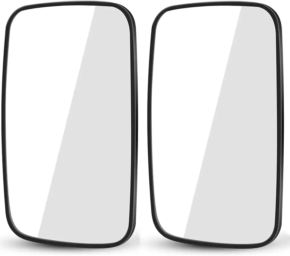 2PCS Forklift Rear View Mirrors 9 Inch Wide View Tractor Mirror Improve Safety in Warehouse Operations Convex Mirror for Truck, Lorry, Excavator, Side View Mirrors (A, M)