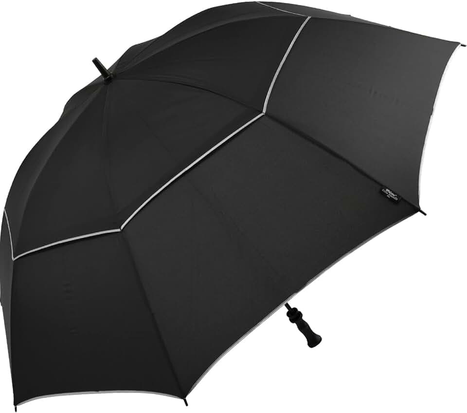 Impliva Falcone Regenschirm, 140 cm, Schwarz