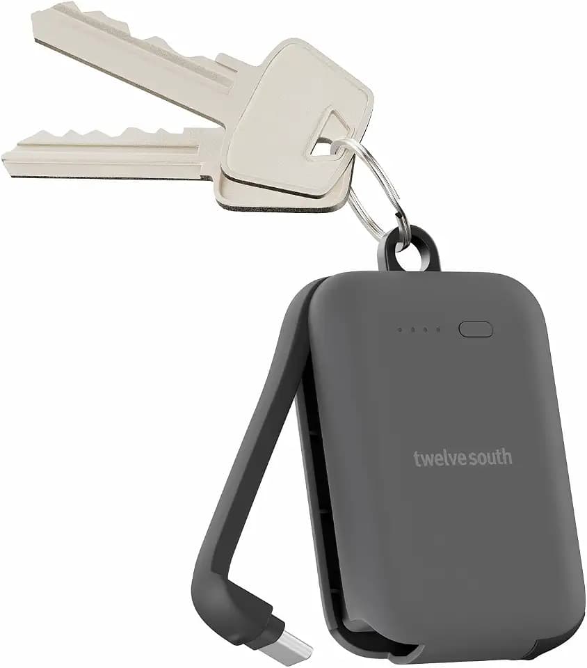 Twelve South PowerClip Mini Portable Power Bank 2000mAh Slate