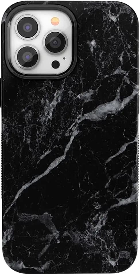 Casely iPhone 14 Pro Max Case | Black Pearl Marble | Bold Protective Design | Compatible with MagSafe