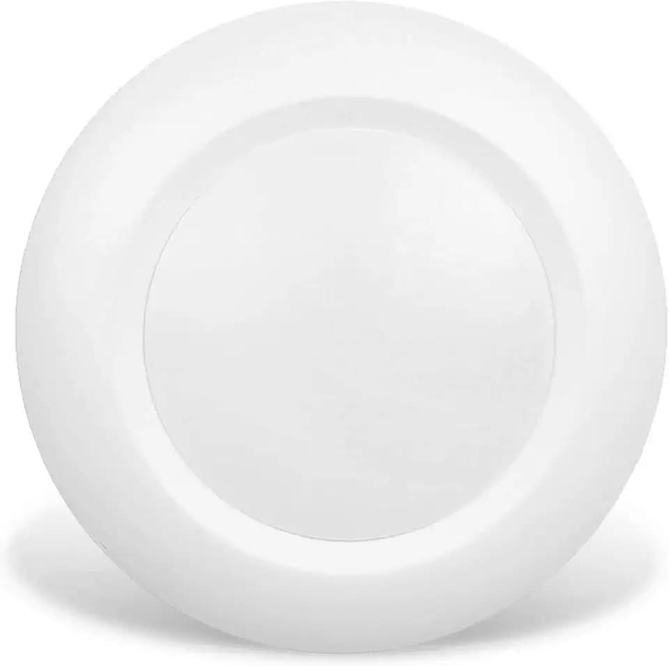 6 Inch LED Low Profile Recessed & Surface Mount Disk Light, Round, 15W, 900 Lumens, 4000K Cool White, CRI80, Driverless Design, Dimmable, cETLus Listed, White(1 Pack)