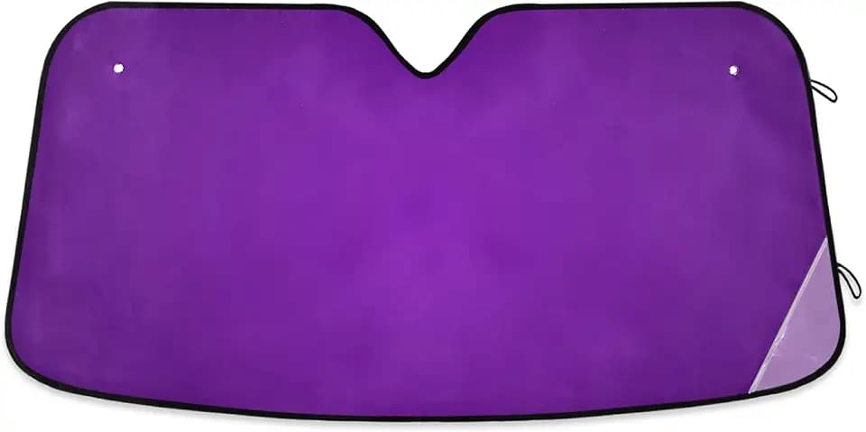 Purple Solid Color Car Windshield Sun Shade Front Window Folding Auto Sunshade Anti-UV Rays Sun Visor Shade for Car Truck SUV