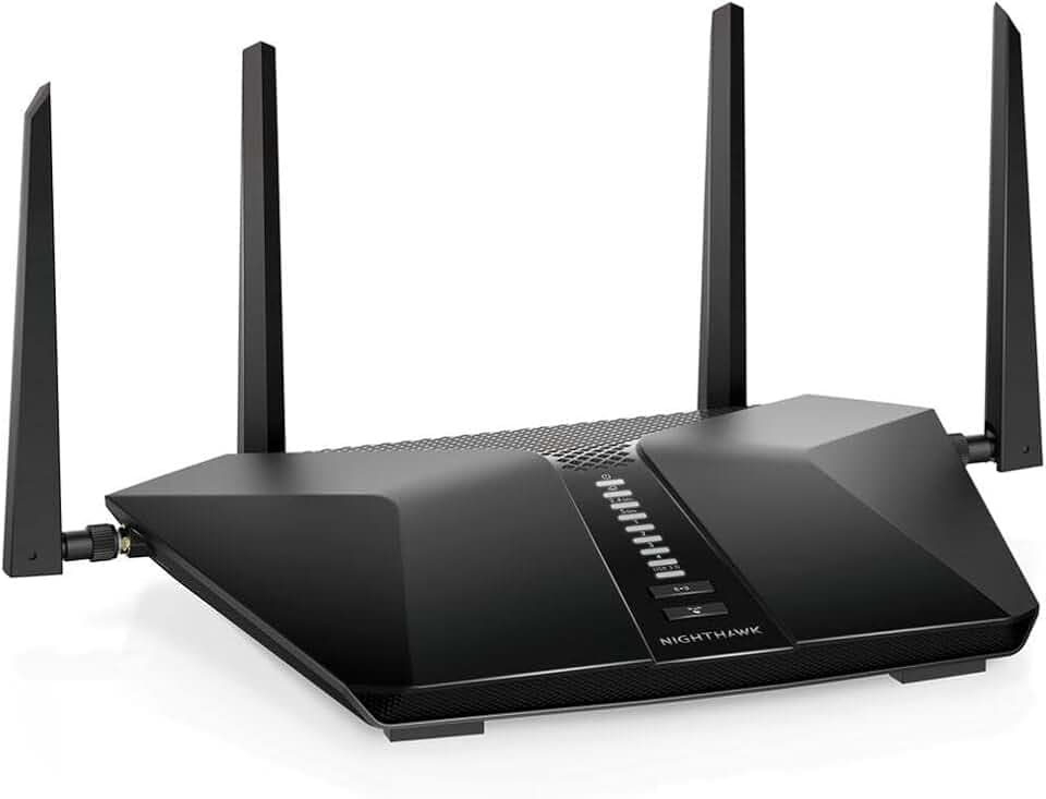 NETGEAR Nighthawk 6-Stream AX5400 WiFi 6 Router (RAX50) - AX5400 Dual Band Wireless Speed (Up to 5.4 Gbps) | 2,500 sq. ft. Coverage